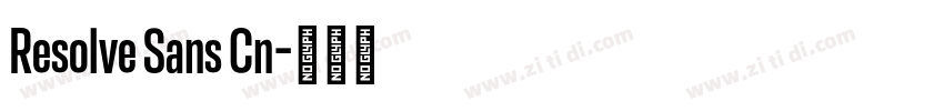 Resolve Sans Cn字体转换 Resolve Sans Cn字体转换